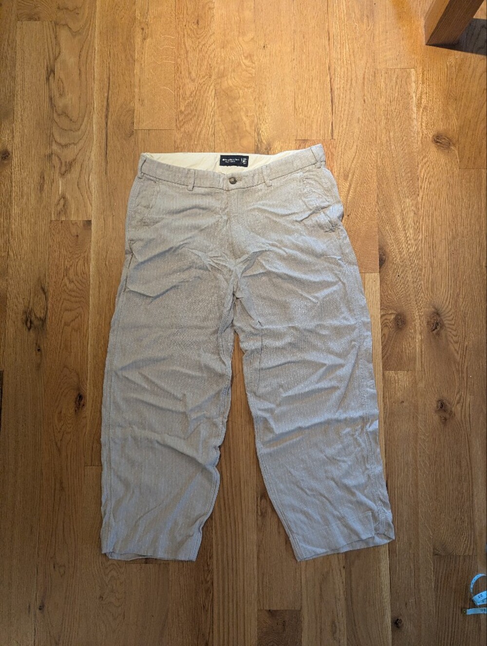 Abercrombie & Fitch Men’s Casual Linen-Blend Pants - Light Beige